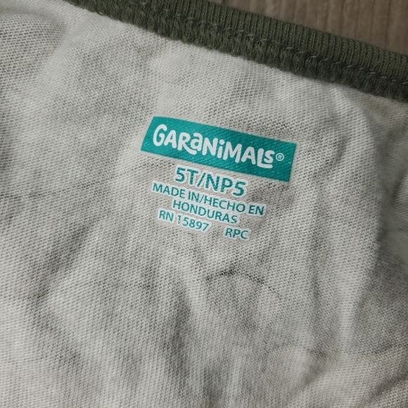 Garanimals 100% Cotton Green Camo Camouflage Tank Top Size 5T Toddler Boy GUC - Picture 2 of 5